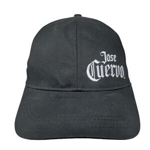 Jose Cuervo Slideback Hat Black OSFM Adjustable Embroidered Quake City Caps